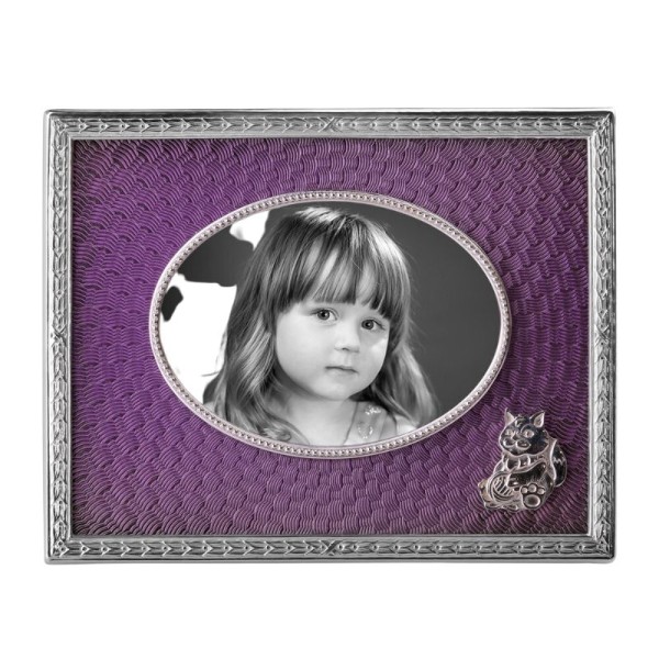 Fotorahmen Bilderrahmen für Kinder mit Emaille violett
