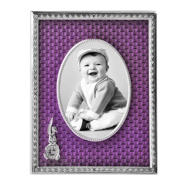 Fotorahmen Bilderrahmen für Babys Emaille violett